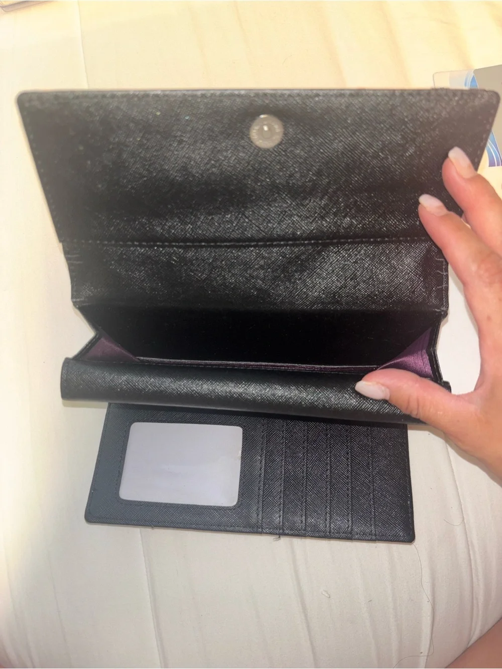 Burberry Pink Check Leather Wallet